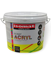 Isomat ACRYL 3Lt Υψηλής ποιότητας 100% ακρυλικό χρώμα για εξωτερική χρήση