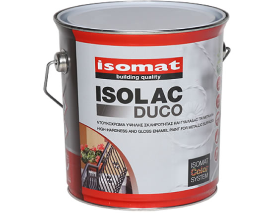 Isomat ISOLAC DUCO Ντουκόχρωμα υψηλής σκληρότητας και γυαλάδας για μέταλλα