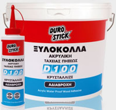 Ακρυλική ξυλόκολλα ταχείας πήξεως με αντοχή στην υγρασία DUROSTICK D-100