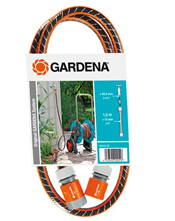 Σετ λάστιχο σύνδεσης Gardena Flex Comfort 13mm (1/2") - 1,5m. με συνδέσμους (18040)